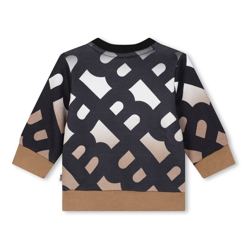 Black All Over B Print Sweatshirt