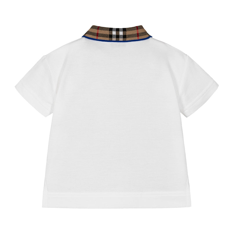 White Check Polo Shirt