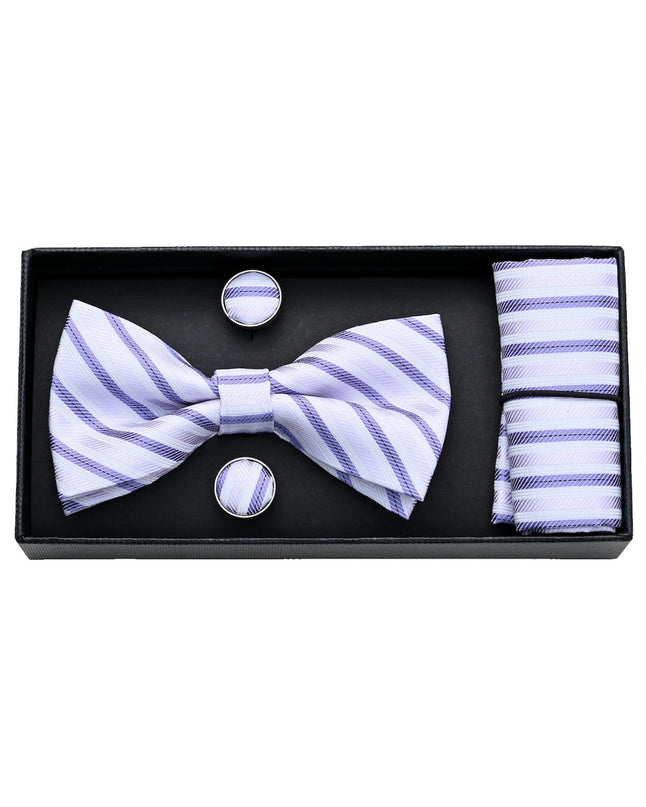 moustache-Purple-Light-Purple-striped-bowtie-set-ma42002