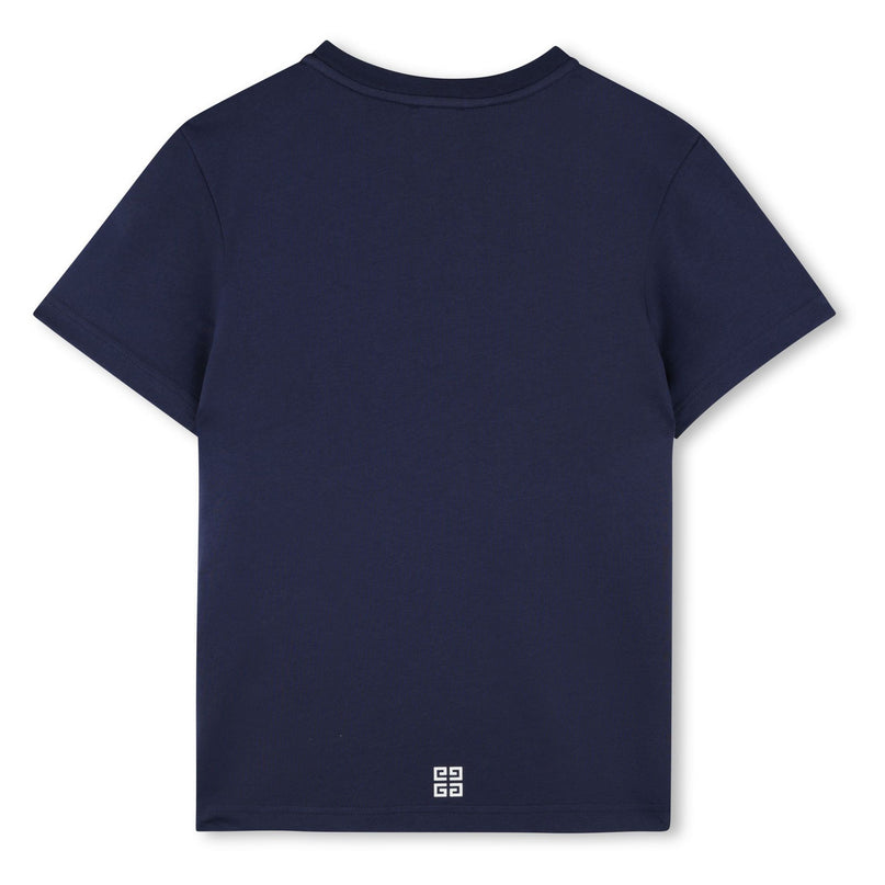 Givenchy-H30343-85T-NAVY-SHORT SLEEVES TEE-SHIRT