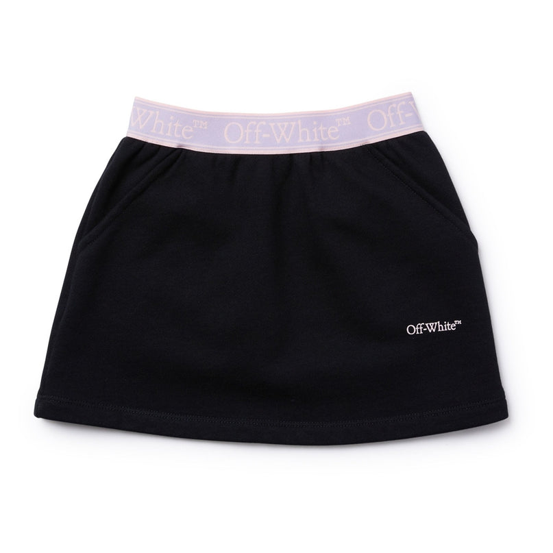 off-white-ogck001s24fle0011036-Black Bookish Logo Band Sweatskirt