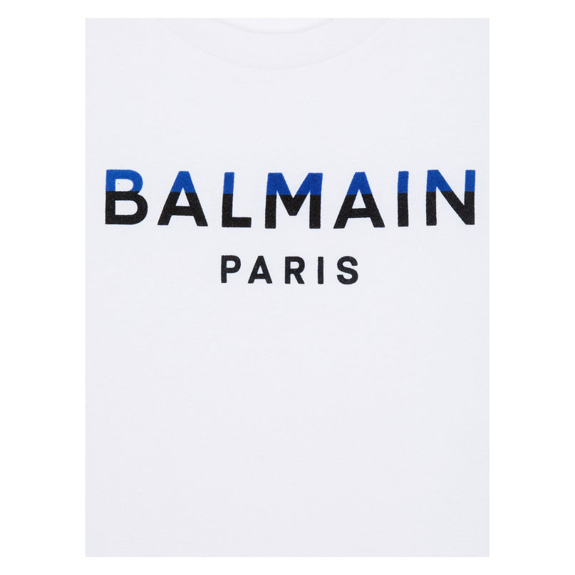 Balmain-Logo T-Shirt-BV8Q01-Z1751-100-White