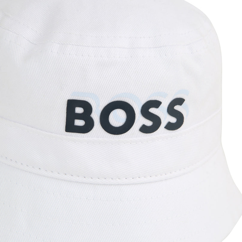 White Logo Bucket Hat