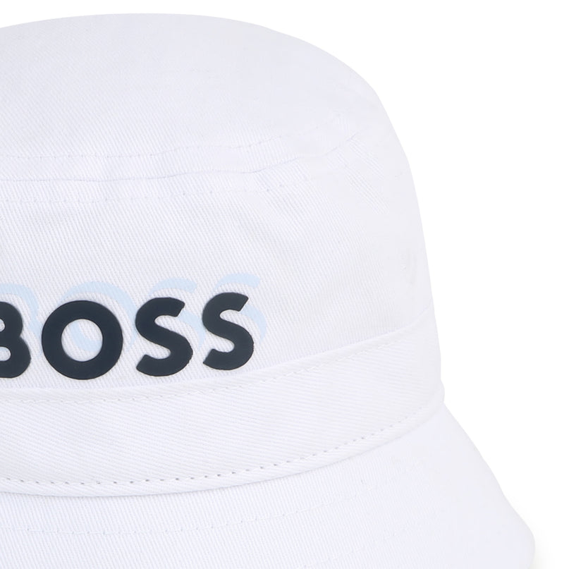 White Logo Bucket Hat