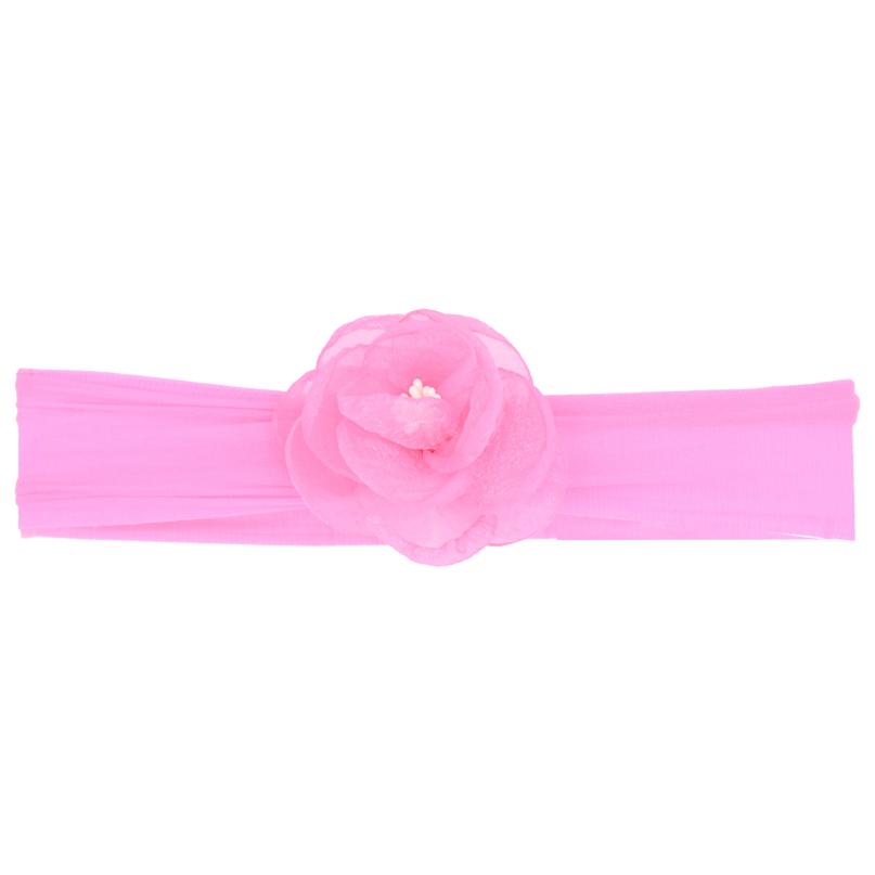 Hot Pink Sparkling Rose Headband