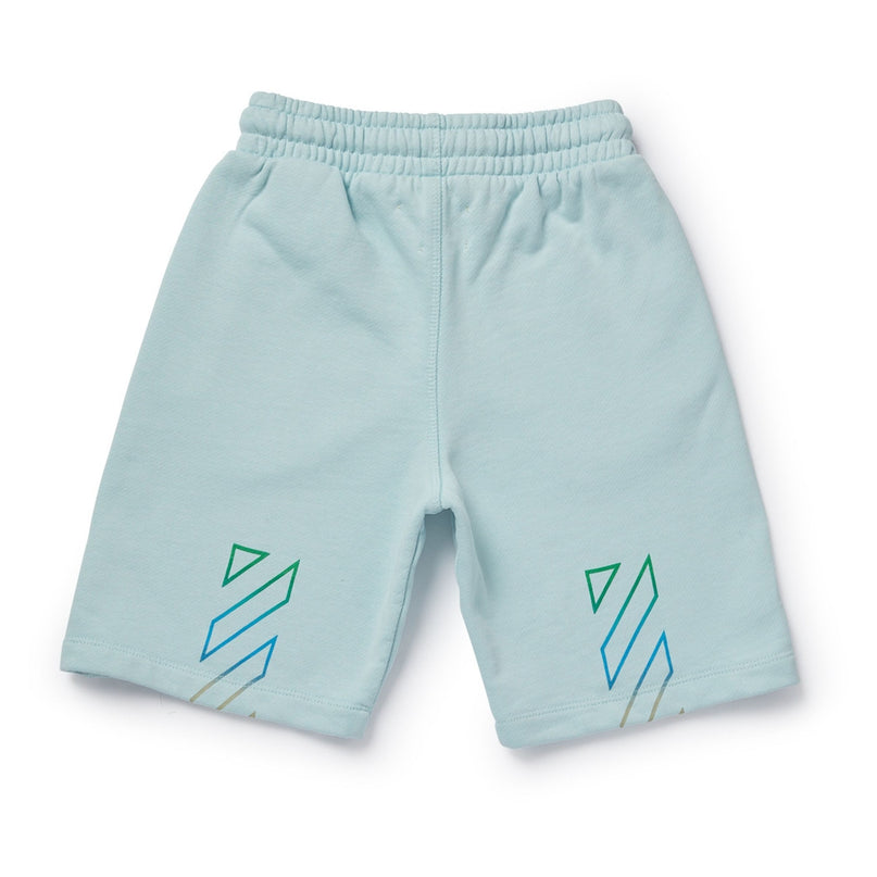 off-white-obci001s24fle0014084-Light Blue Cotton Shorts