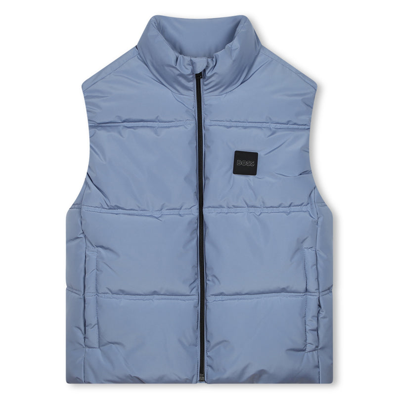 BOSS-J51238-049-MEDIUM GREY-PUFFER JACKET SLEEVELESS