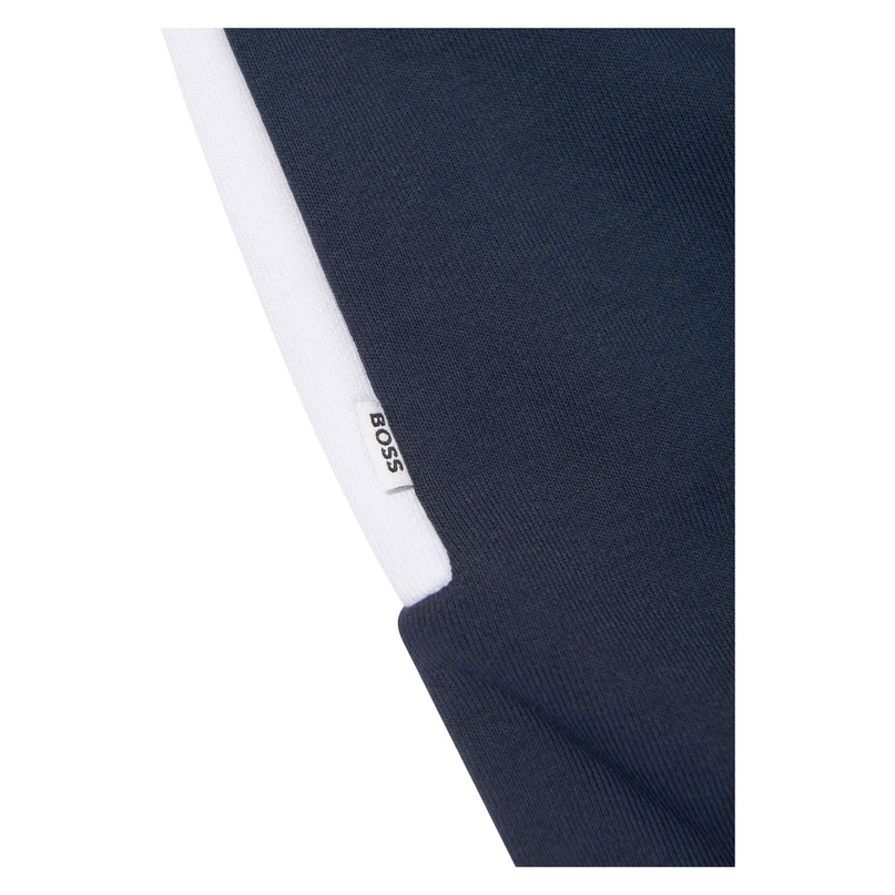 Blue Colorblock Logo Joggers