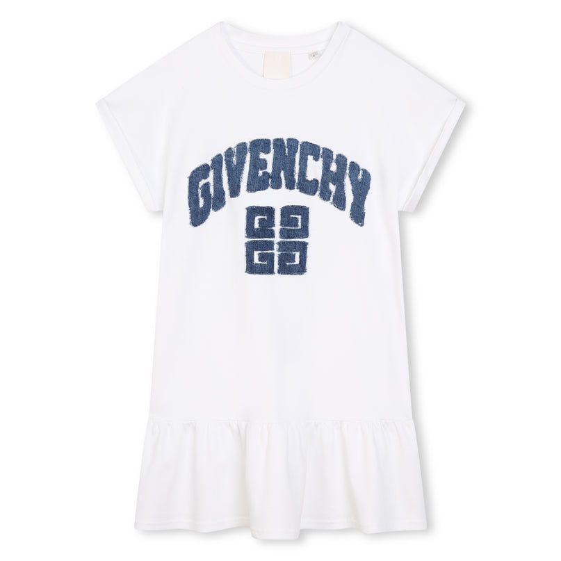 givenchy-h30286-10p-kg-White Short Sleeved Dress