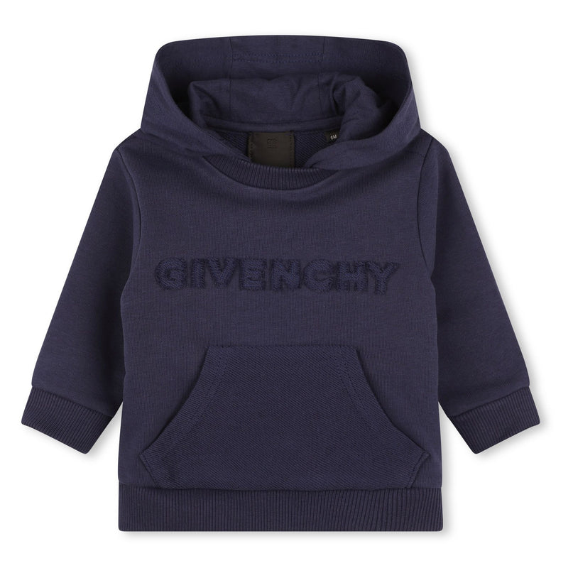 Givenchy-H30473-85T-NAVY-HOODED SWEATSHIRT