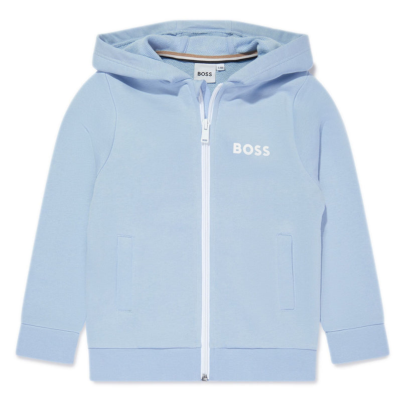 Pale Blue Logo Zip Up