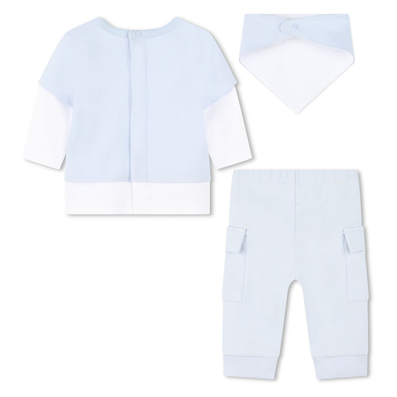 Givenchy-H30508-771-PALE BLUE-T-SHIRT+TROUSERS+BIB