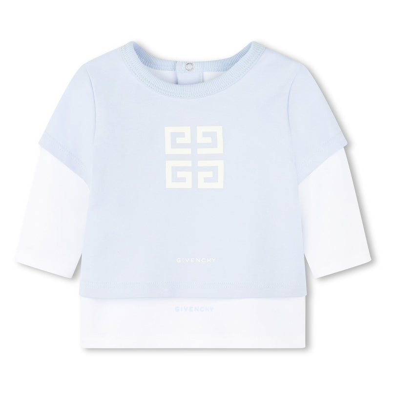 Givenchy-H30508-771-PALE BLUE-T-SHIRT+TROUSERS+BIB