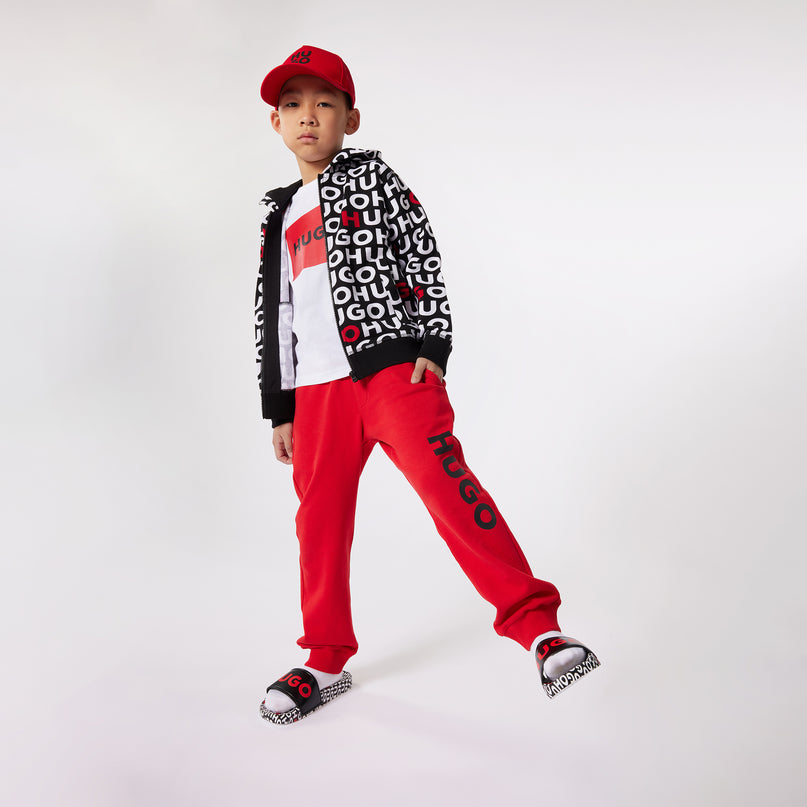 hugo-g00042-990-kb-Red Logo Sweatpants