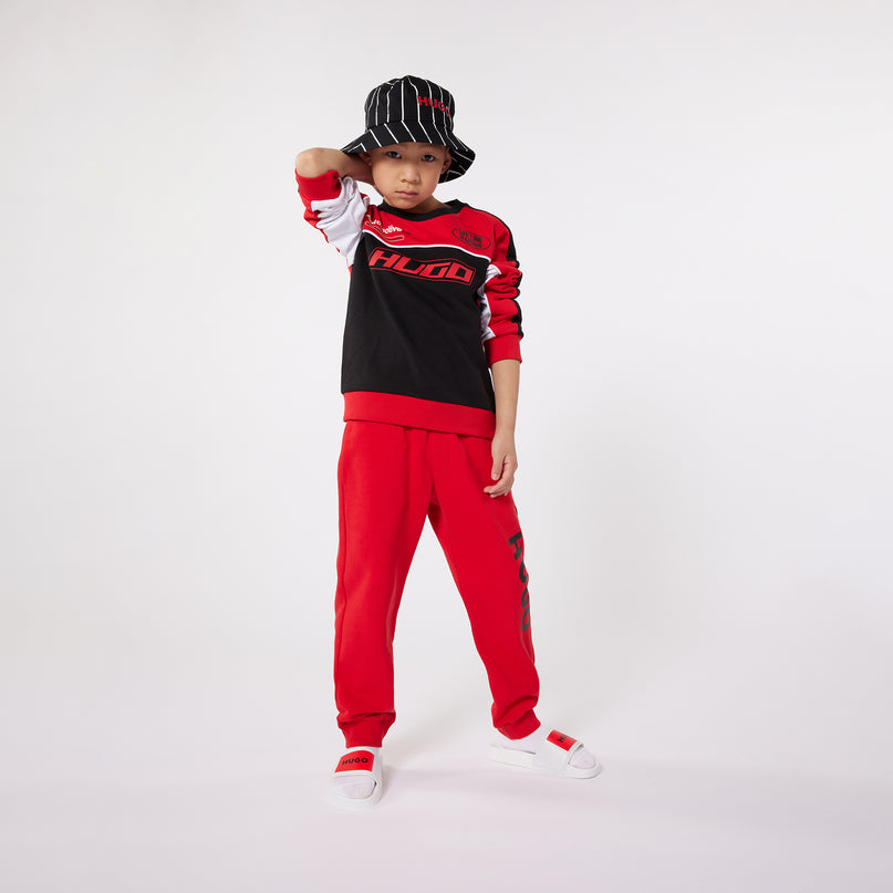 hugo-g00042-990-kb-Red Logo Sweatpants