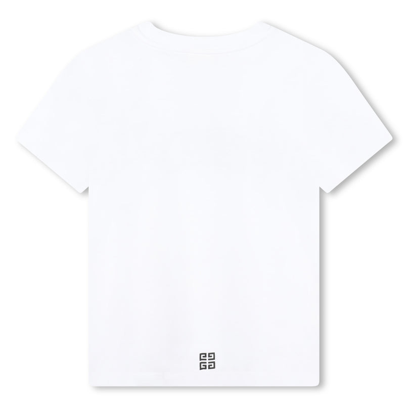 givenchy-h30160-10p-kb-White Logo T-Shirt