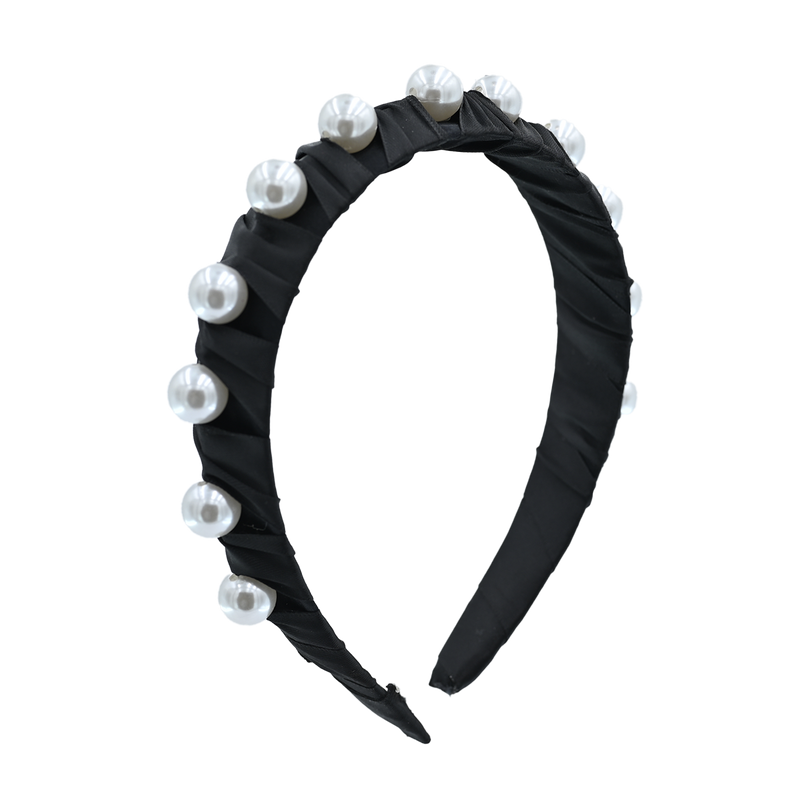 Black Pearl Studded Headband