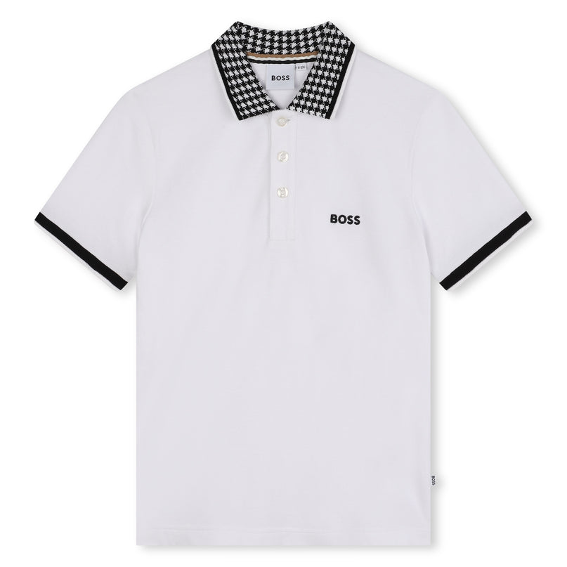 BOSS-J51177-10P-WHITE-SHORT SLEEVE POLO