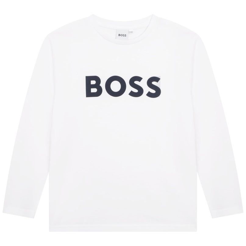 White LS Logo T-Shirt