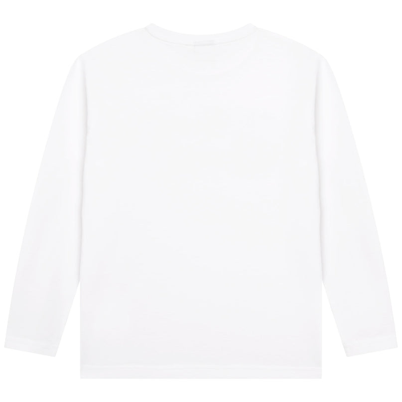 White LS Logo T-Shirt