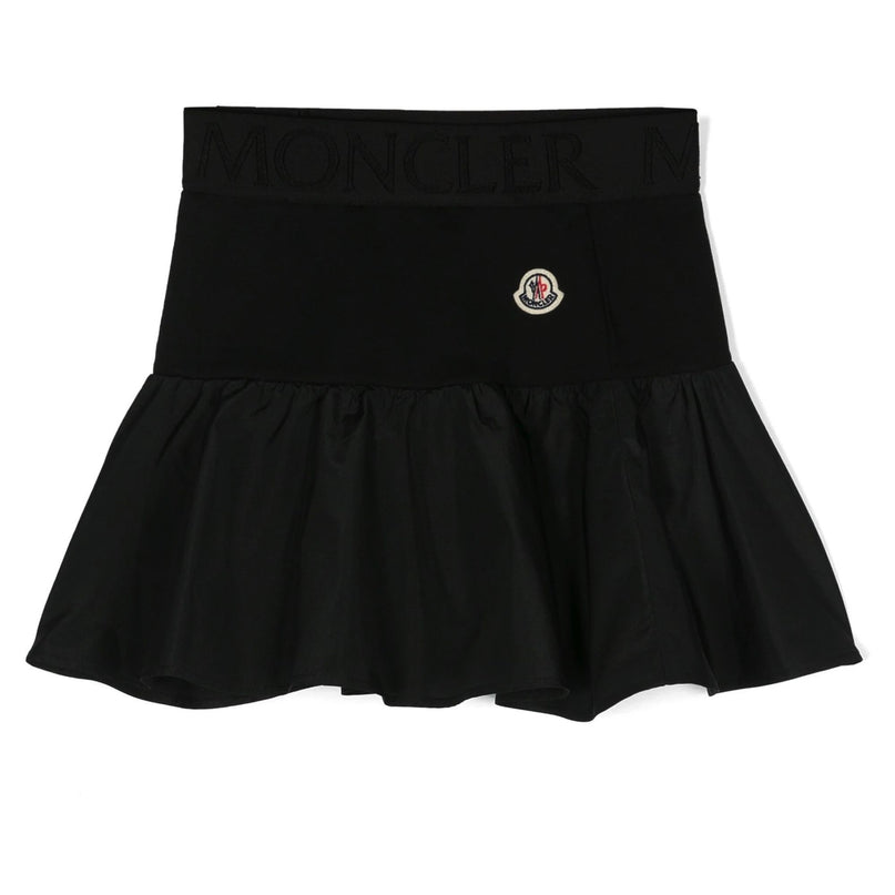 moncler-j1-954-8h000-13-809ag-999-Black Logo Skirt