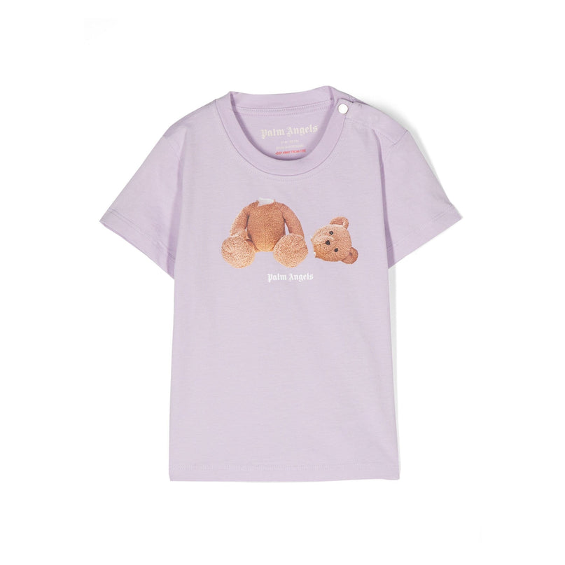 palm-angels-pgxb001s24jer0013860-Purple Bear Logo T-Shirt