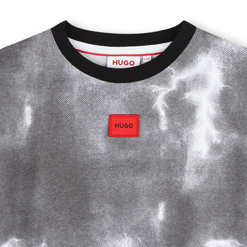 hugo-g00012-m60-kb-Gray Logo T-Shirt