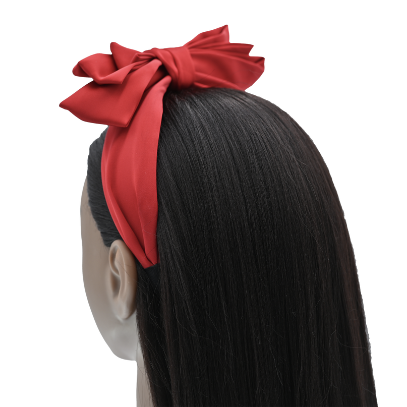 Red Satin Ribbon Headband