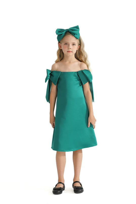 kids-atelier-tulleen-kid-girl-green-luneta-off-shoulder-bow-dress-tmc-24005-green