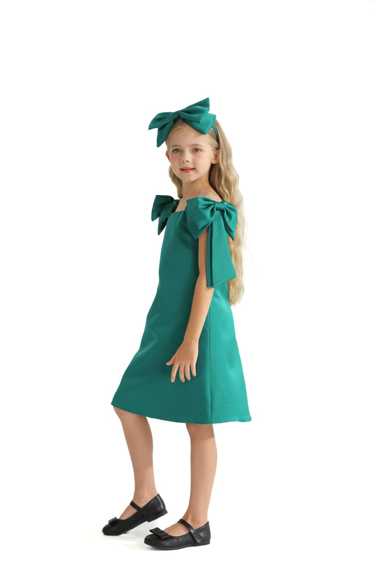 kids-atelier-tulleen-kid-girl-green-luneta-off-shoulder-bow-dress-tmc-24005-green