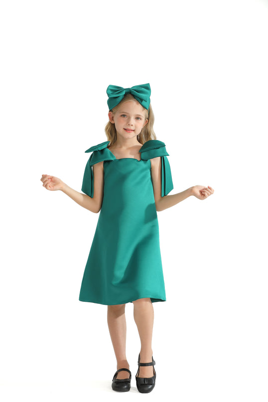 kids-atelier-tulleen-kid-girl-green-luneta-off-shoulder-bow-dress-tmc-24005-green