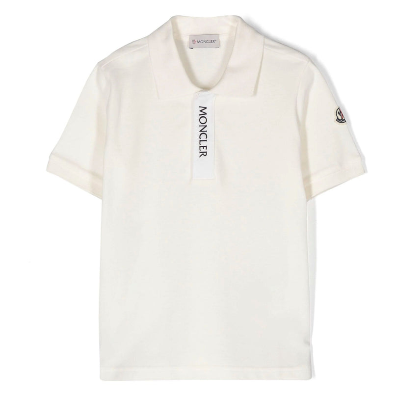 moncler-j1-954-8a000-05-8496w-034-White Logo Polo