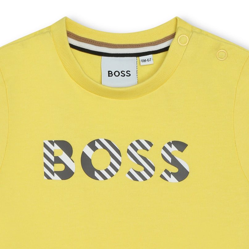 boss-j50609-508-bb-Yellow Logo T-Shirt