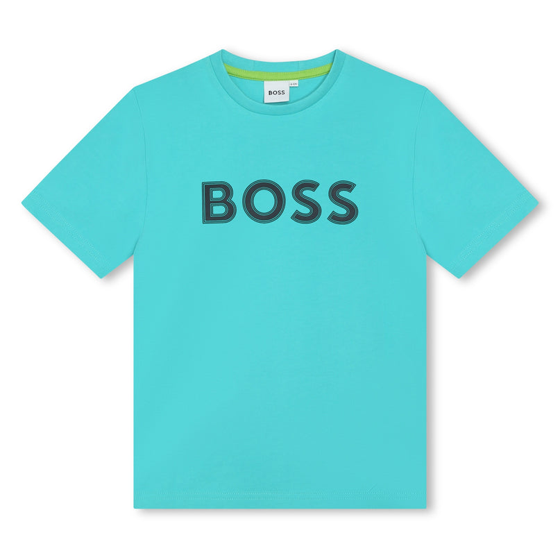 boss-j50771-043-kb-Turquoise Logo T-Shirt