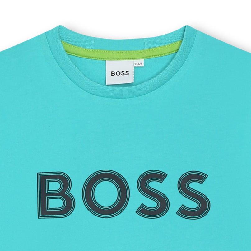 boss-j50771-043-kb-Turquoise Logo T-Shirt