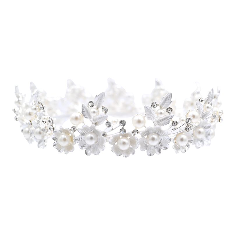 Crystal Pearl Floral Crown