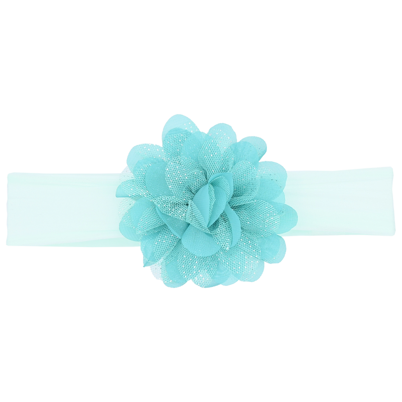 Green Glistening Flower Headband