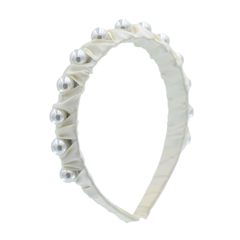 Ivory Pearl Studded Headband