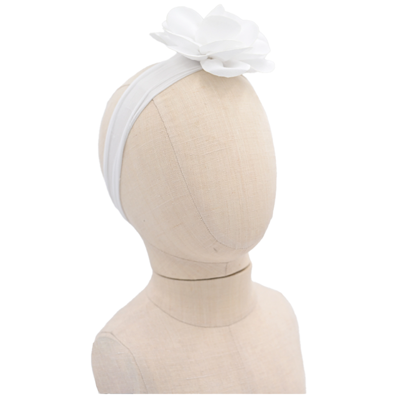 White Blooming Flower Headband