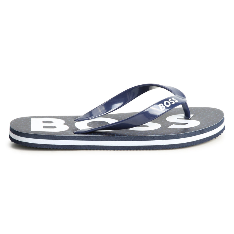 boss-j50850-849-kb-Navy Logo Flip Flops