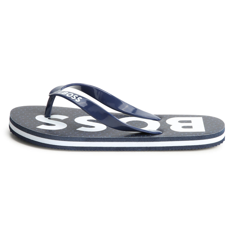 boss-j50850-849-kb-Navy Logo Flip Flops