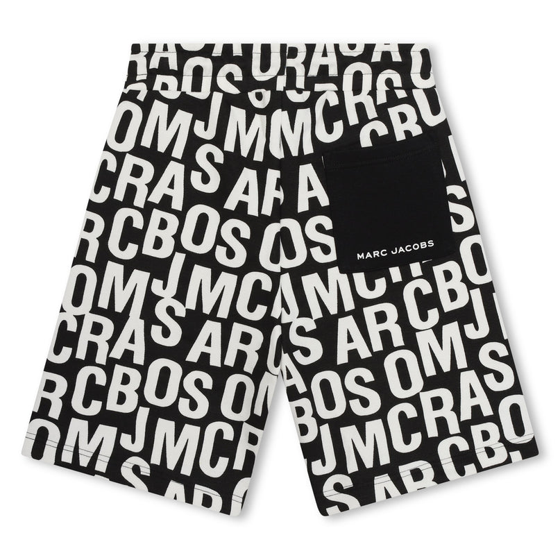 marc-jacobs-w60140-09b-ku-Black Bermuda Shorts