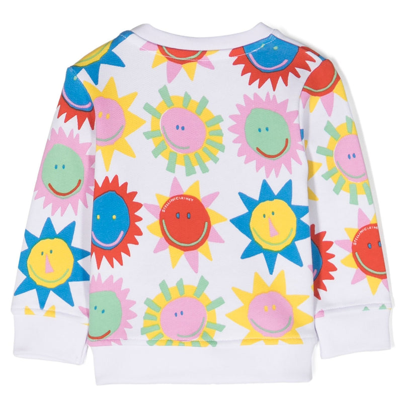 stella-White Graphic Sun Sweatshirt-tu4120-z1813-100mc