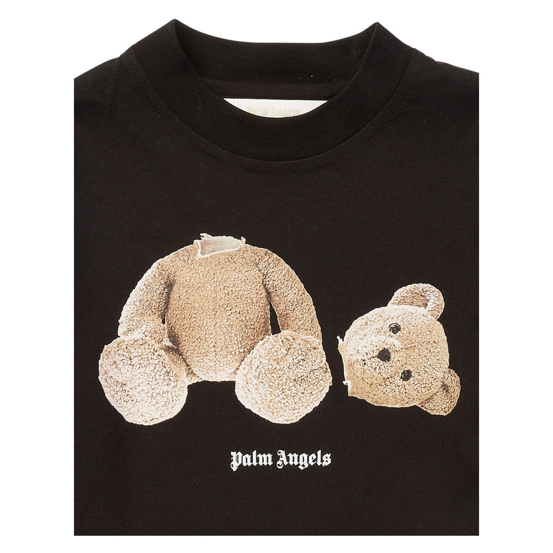 palm-angels-pbaa003c99jer0051060-Black Cotton Bear T-Shirt