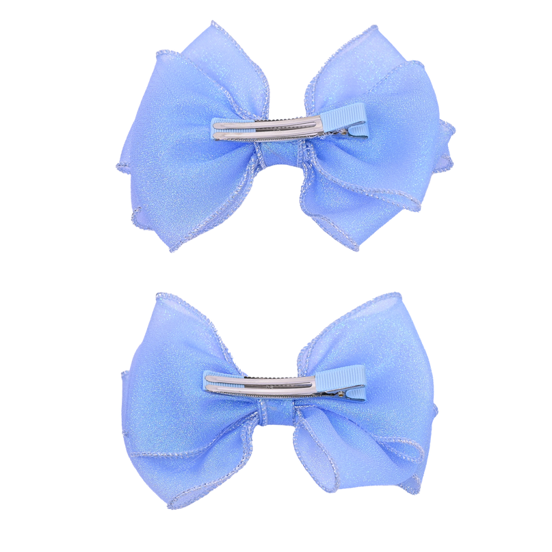 Shimmering Bow Hairclip Set