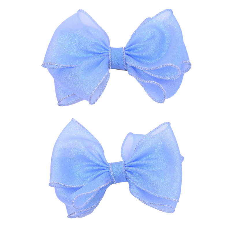 Shimmering Bow Hairclip Set