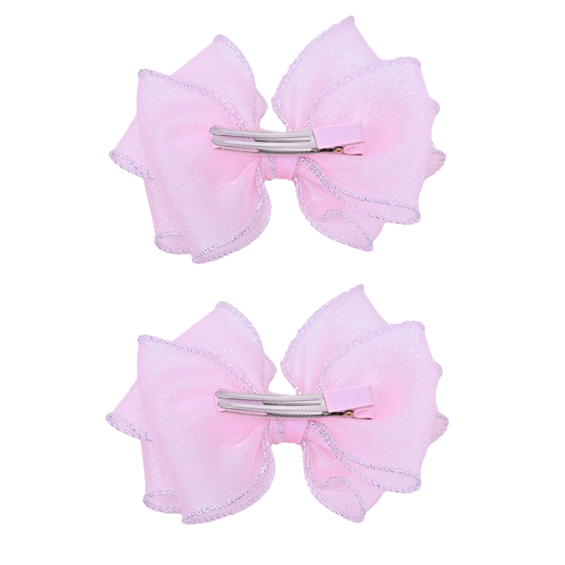 Shimmering Bow Hairclip Set