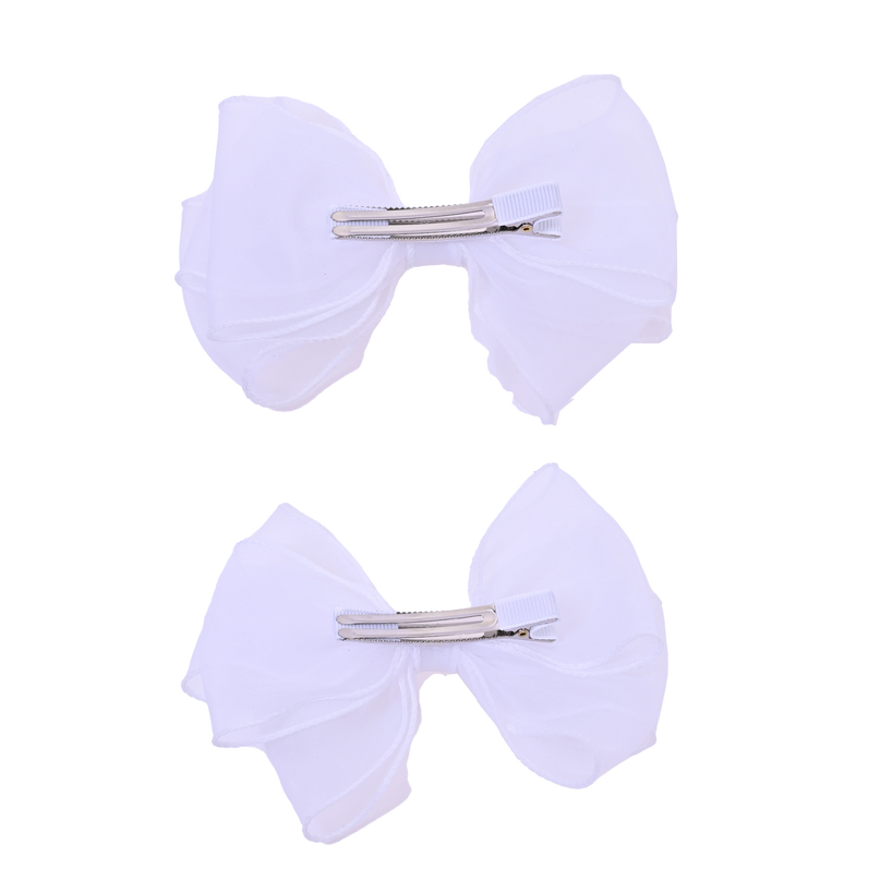 Shimmering Bow Hairclip Set