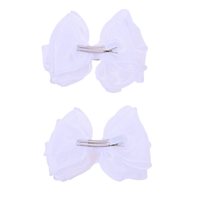 Shimmering Bow Hairclip Set