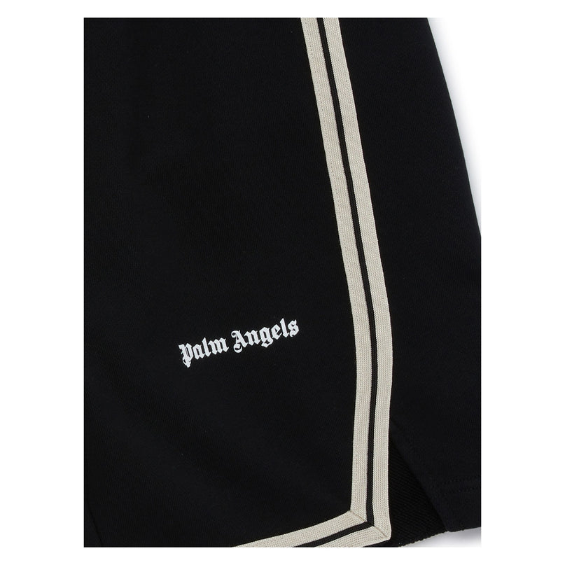 palm-angels-pbci007s24fle0011001-Black Logo Shorts